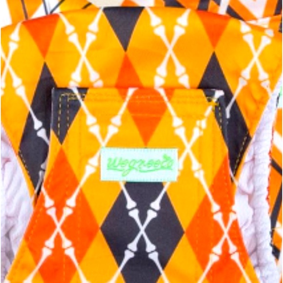 WEGREECO Washable Male Dog Belly Band Diapers Yellow Geometric 3-Pack Sz XXL - Picture 8 of 9